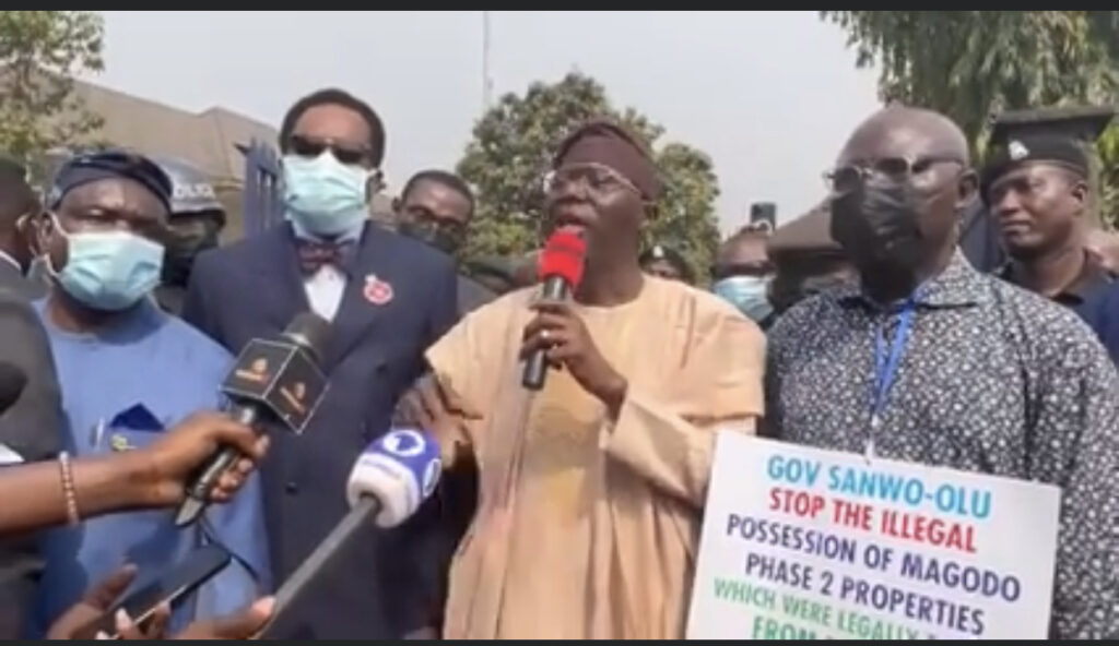Breaking! Sanwo-Olu Storms Magodo Over Land Tussle, Demolition Plans