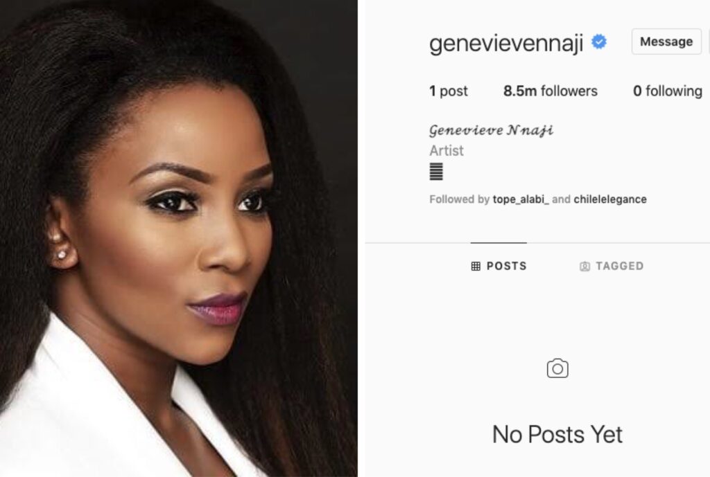 Worries Over “Blood Sister” Actress, Genevieve as She Deletes All Instagram Posts