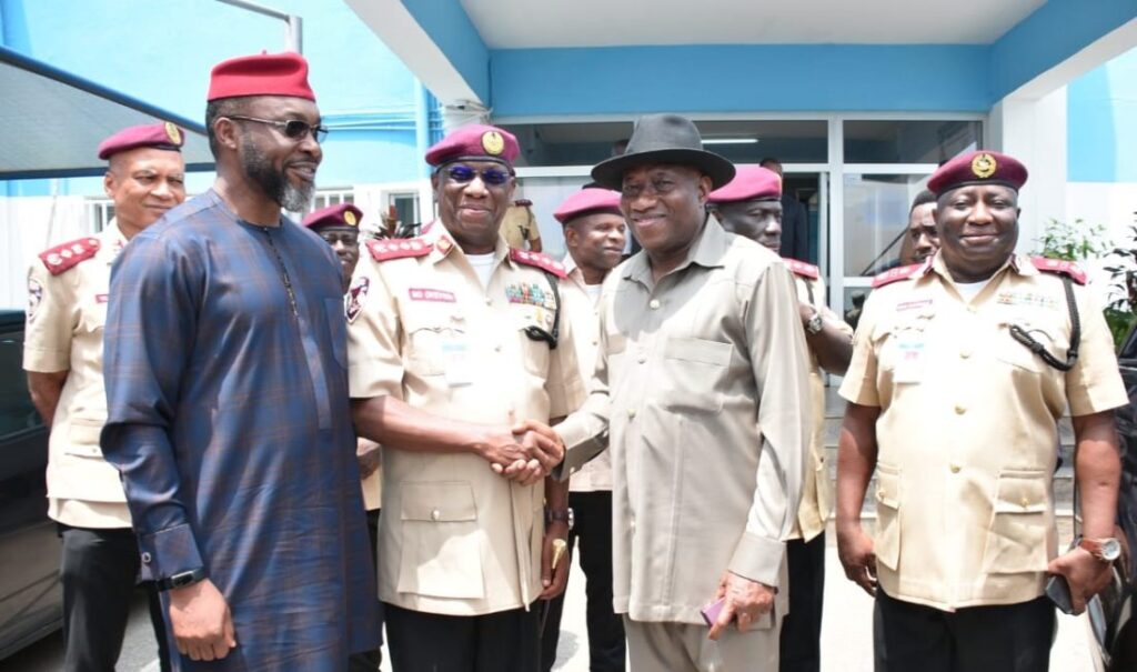 Ex-president Jonathan Renews Driver’s Licence, Commends FRSC for Technology Deployment