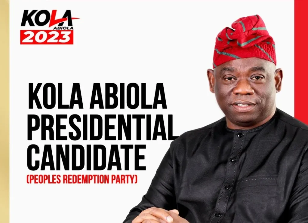 MKO Abiola’s Son, Kola Boasts PRP Will Repeat Father’s Presidential Feat 30 Years After