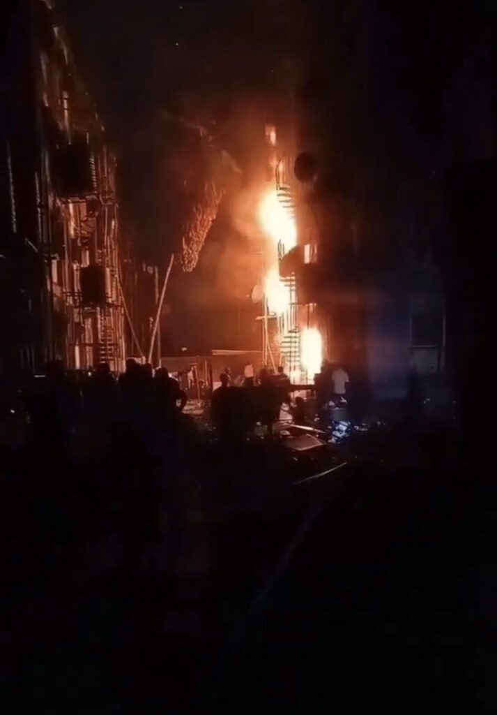 Breaking! Another Fire Guts 4-Storey Building at Dolphin Estate