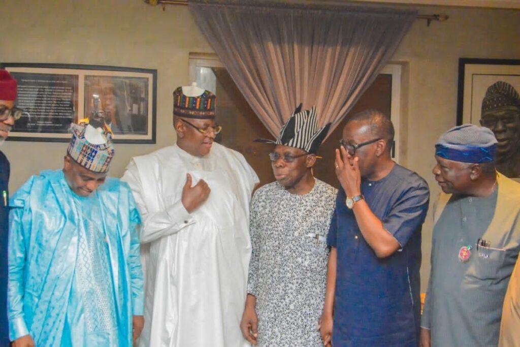 Atiku’s Men Court Obasanjo as Okowa, Tambuwal, Oyinlola, Visit Ex-President in Abeokuta