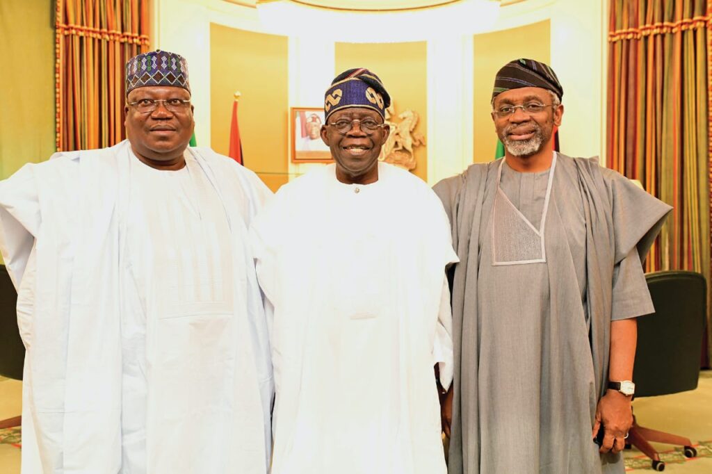 Tinubu Meets, Lawan, Gbajabiamila Over NASS Leadership