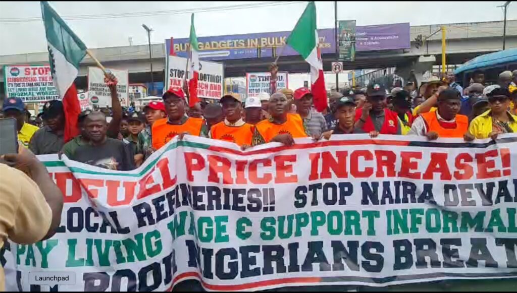 NLC President Speaks As Protests Take Off Nationwide