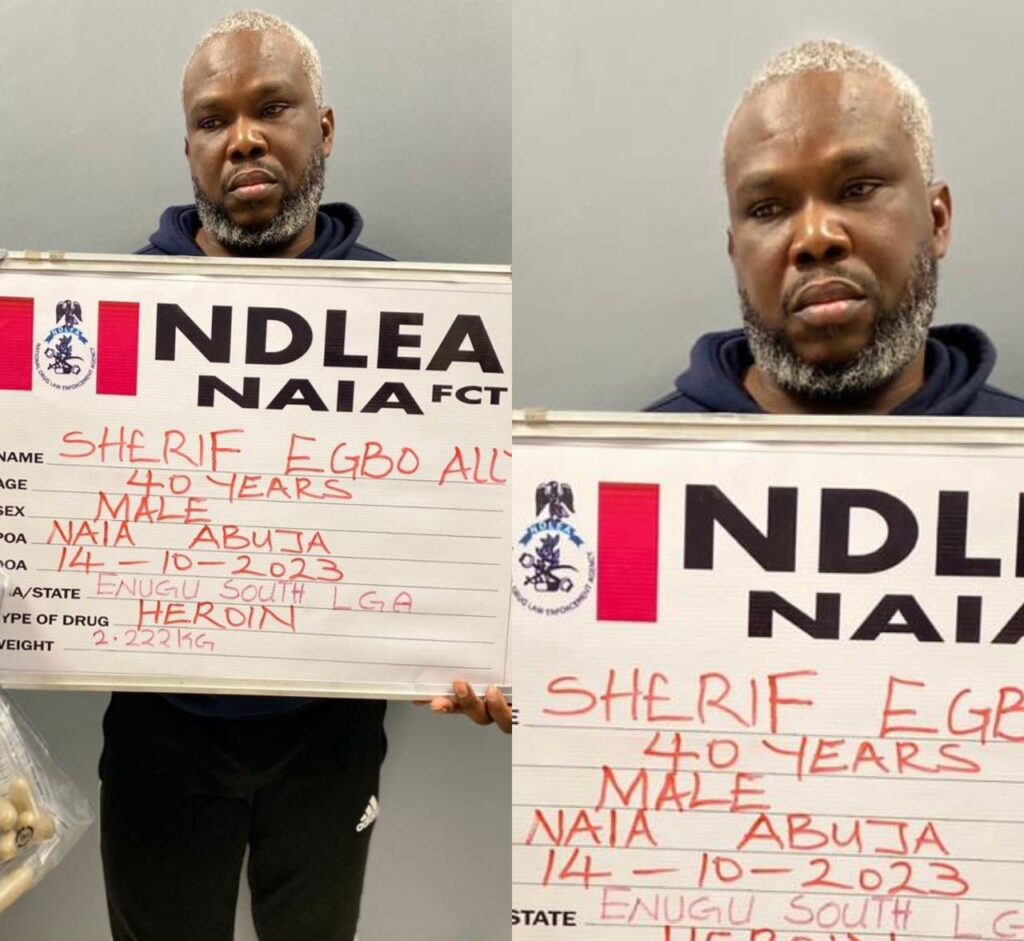 Paris-bound ‘businessman’ Excretes 93 wraps of heroin at Abuja Airport