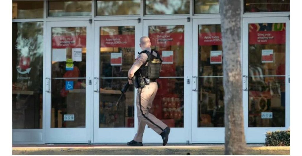 Police are searching for a suspect after a deadly shooting at a Florida mall