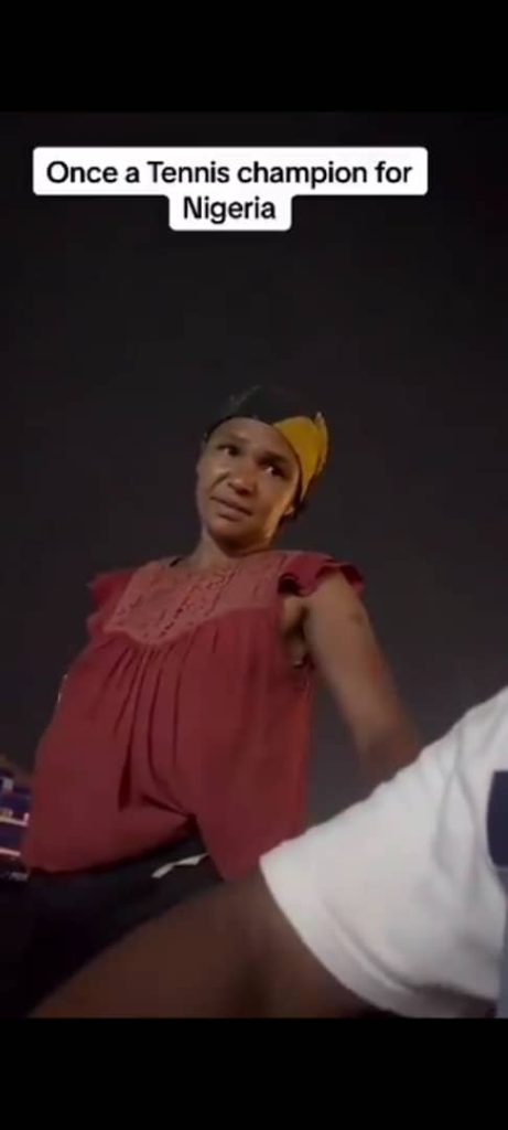 Former Nigerian Tennis champion spotted wandering and begging on the street of Anambra