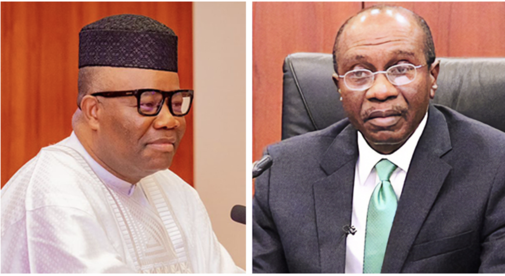 Emefiele Threatens Akpabio With N25bn Defamation Suit