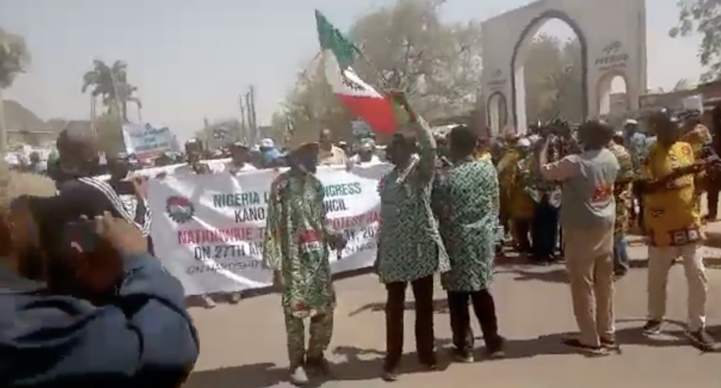 Kano Protesters Ask Tinubu To Direct Purchase of Indigenous Goods.