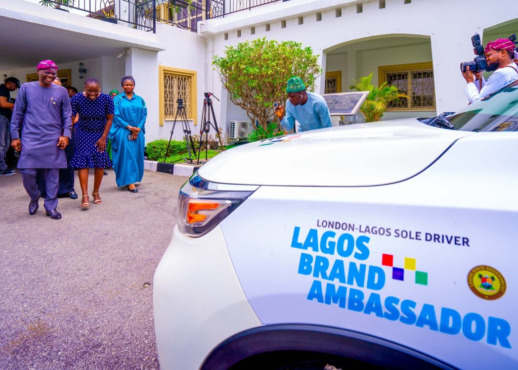 London-Lagos Solo Driver Pelumi Gets Car Gifts From Sanwo-Olu