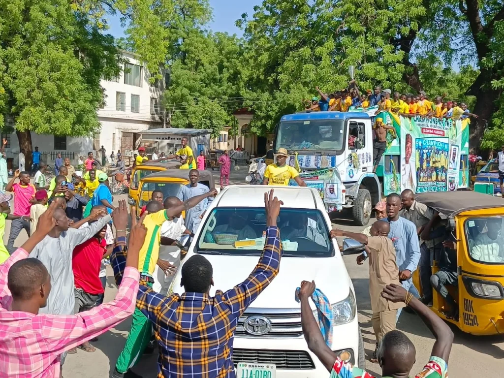 Fans Celebrate El-Kanemi FC’s Qualification for NPFL, CAF Confederation Cup