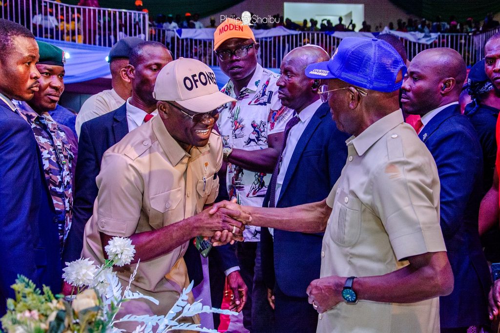 Oshiomhole Receives Shaibu Back to APC