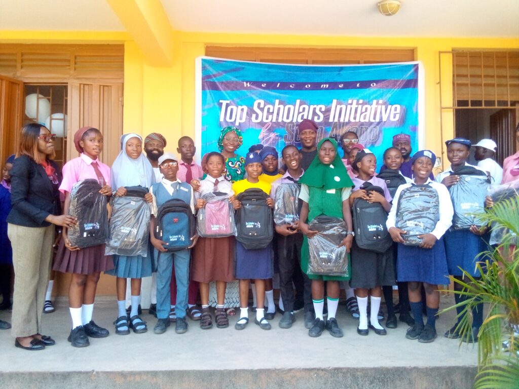Philanthropist Donates Materials to 100 Students Across Lagos Schools