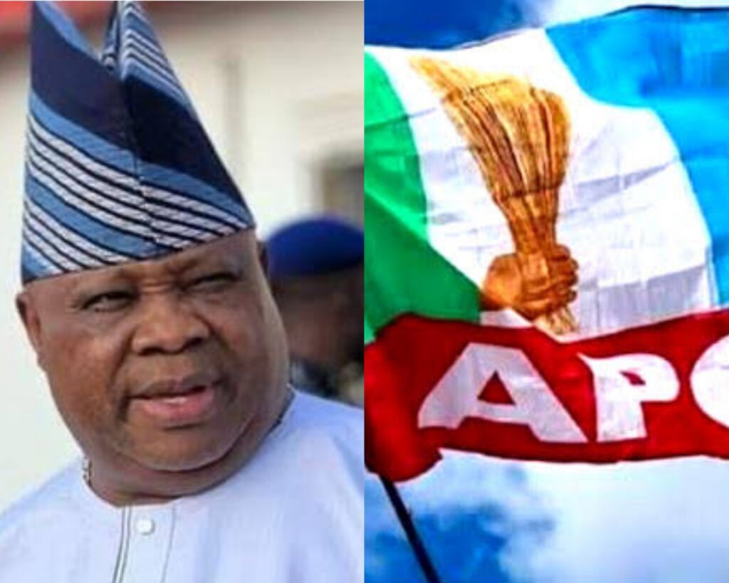 APC Accuses Adeleke of Demanding Resignation Letters From Chairmanship Candidates Ahead of Election