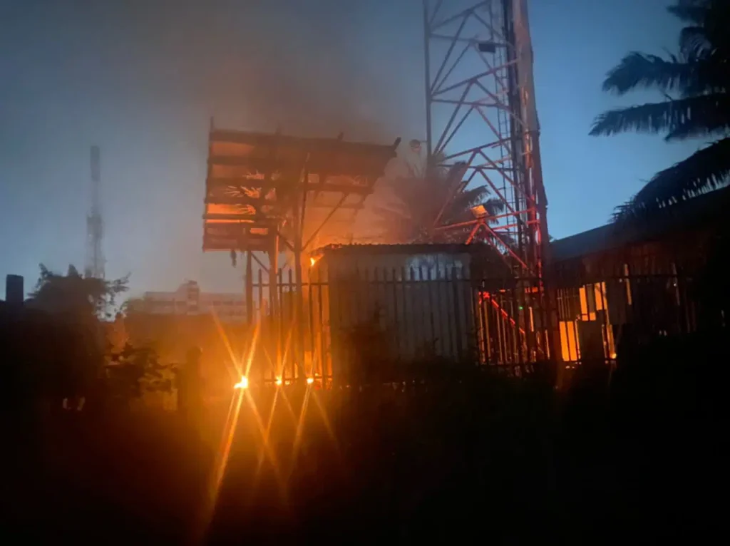 Fire Guts FIIRO Office in Lagos