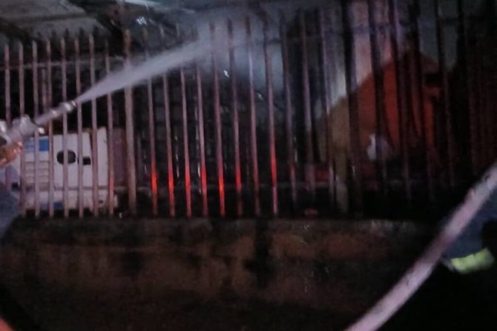 Fire Guts MTN Booster Station in Ibadan