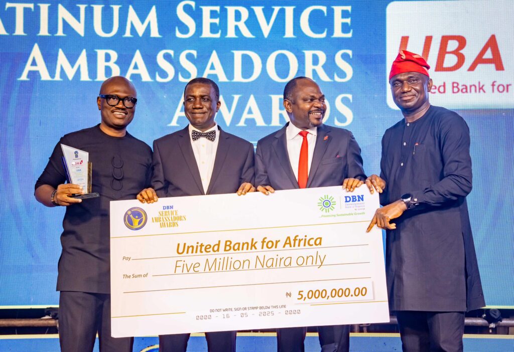 UBA Bags Four Development Bank’s Awards