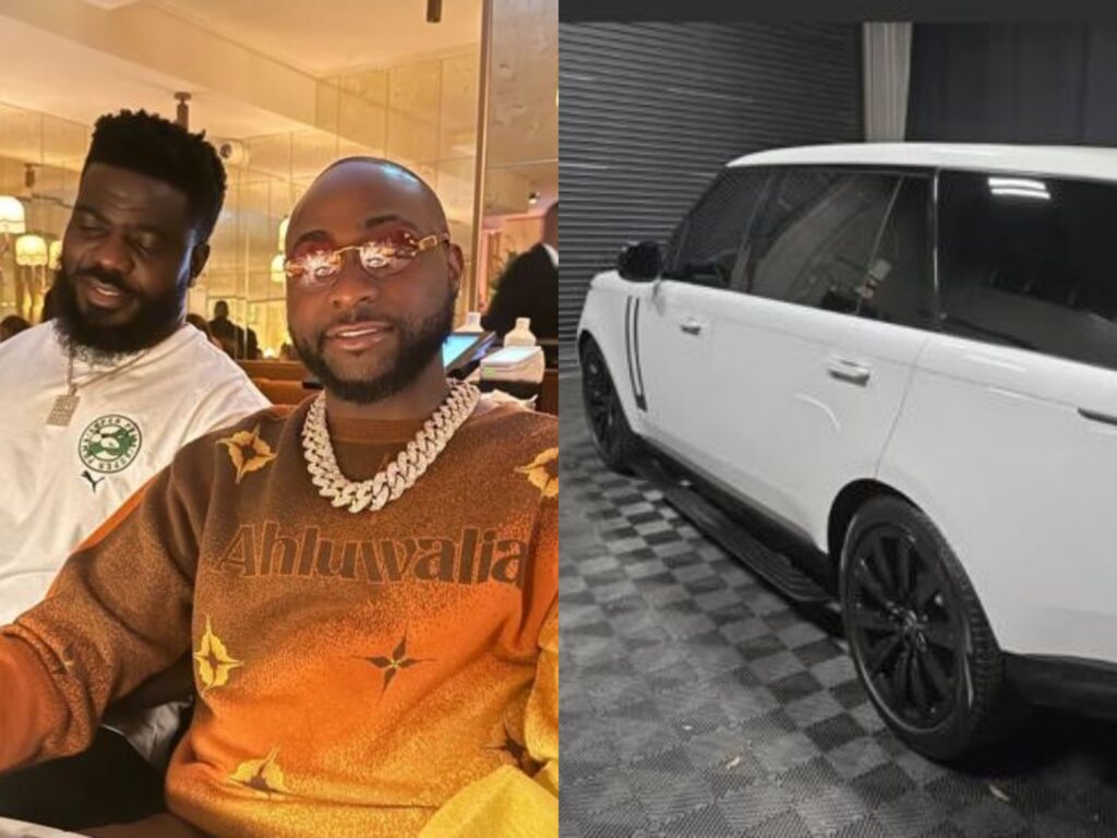 Davido Gifts His Aide Lati Range Rover as Birthday Gift