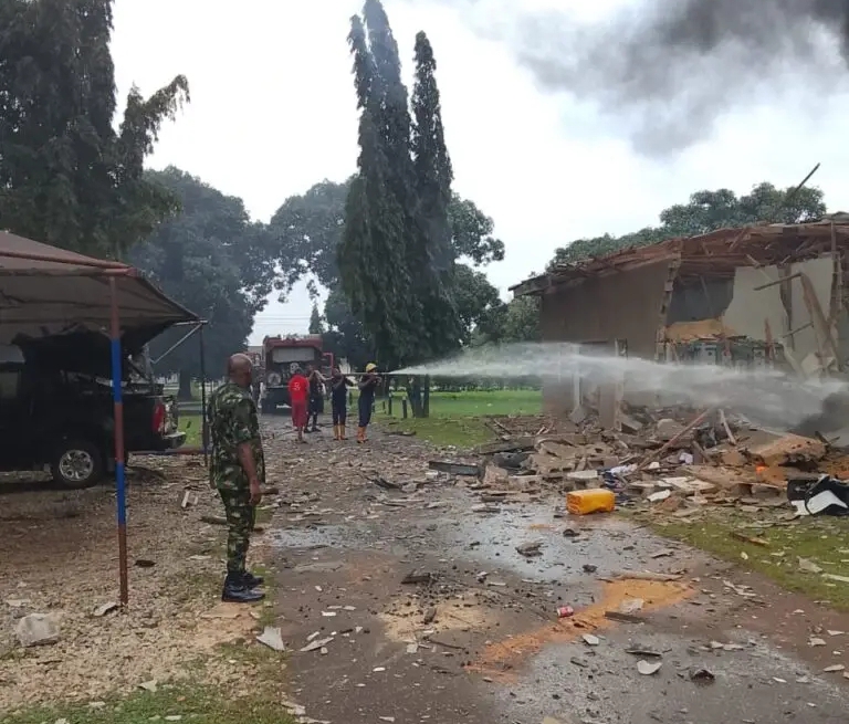Army Confirm Explosion, Fire at Barracks in Ogun