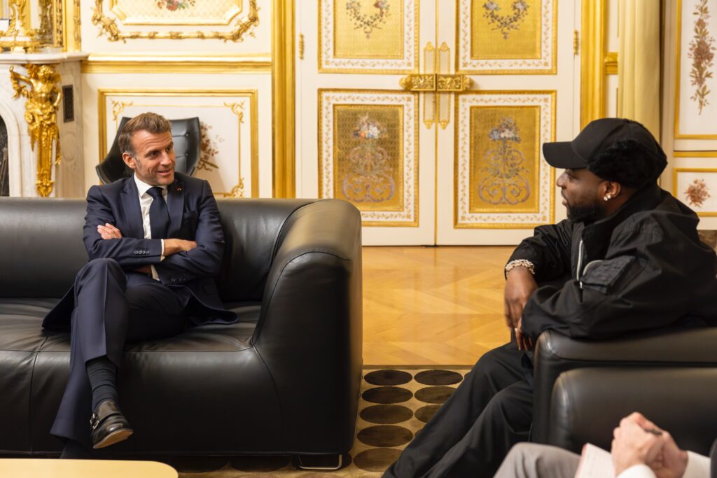 Davido Meets France President Macron