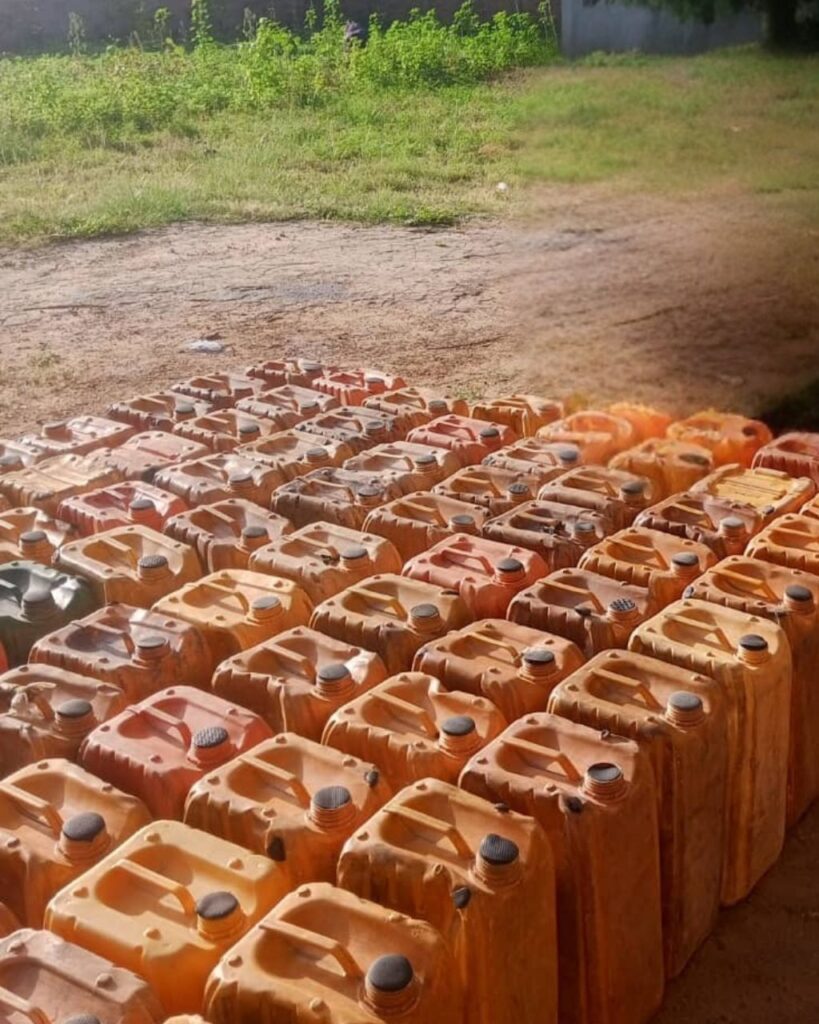 Police Foil Cross-Border Smuggling, Seize Over 100 Jerrycans of Petrol