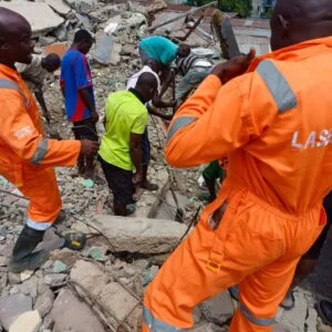 One Dead, Eight Injured as Three-Storey Building Collapses in Lagos