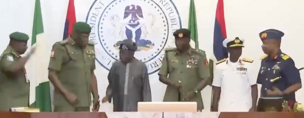 Tinubu Promotes New Service Chiefs