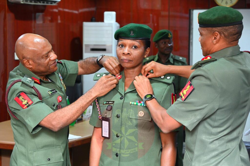 COAS Shaibu Decorates Army Spokesperson Aneke with New Rank