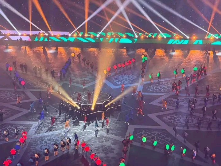 Davido, French Montana in Ecstatic Performance at Colourful AFCON Opening