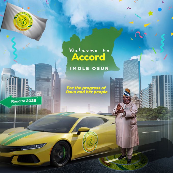 I Joined Accord Party a Month Ago; Adeleke Declares