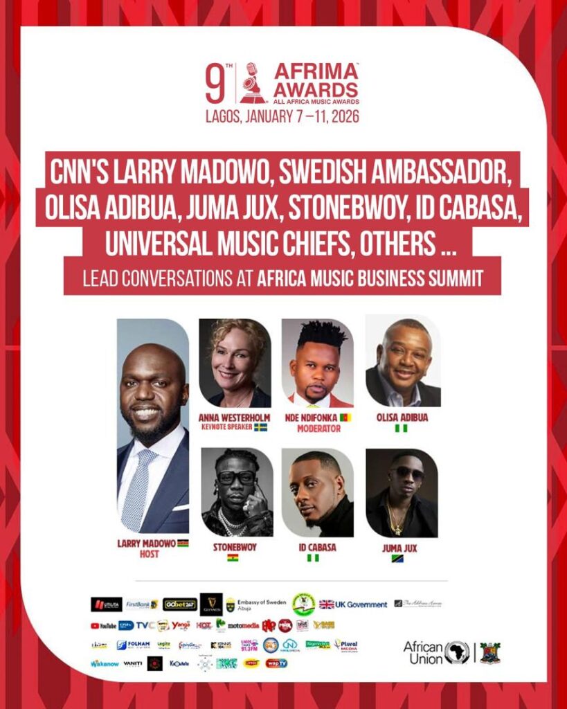 9th AFRIMA: Larry Madowo, Stonebwoy, Juma Jux, Others to Lead Africa Music Business Summit