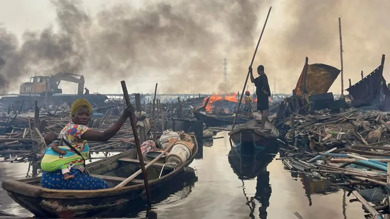 Shanties in Lagos Lagoon: Bulldozed and Burnt