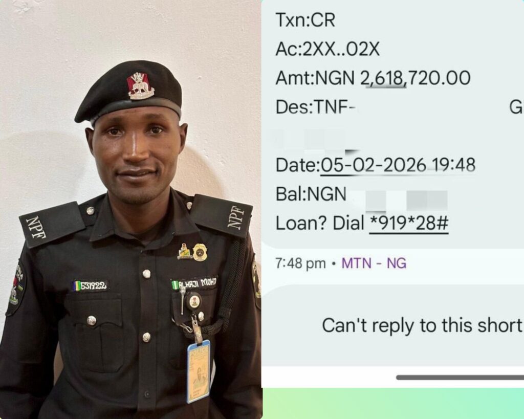 Policeman Returns N2.6m Mistakenly Transferred to Account in Borno