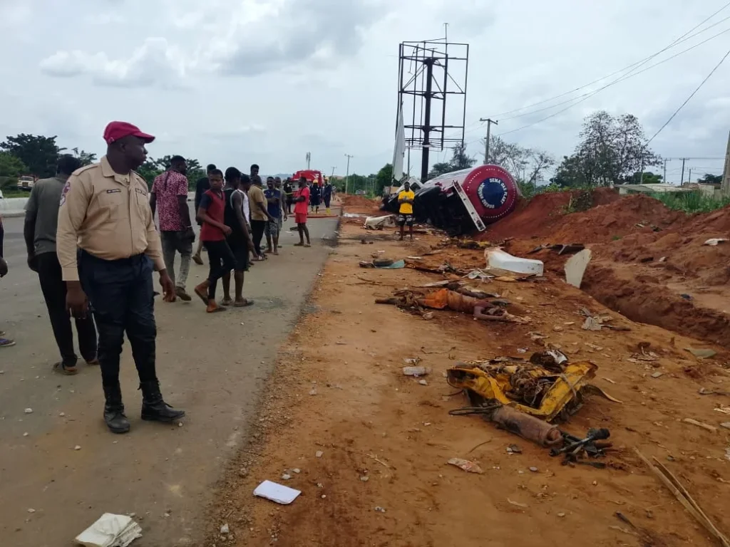 Tanker Crushes Tricycle Operator to Death in Anambra