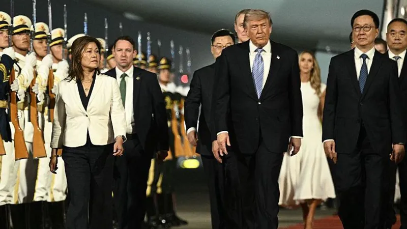 Trump Arrives in China for High-Stakes Meeting with Xi Jinping