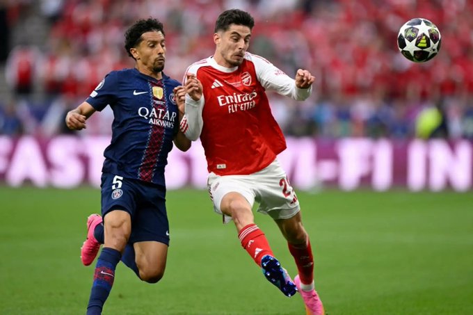 UEFA: Arsenal, PSG Advances to Last 15 Minute Extra-Time as Official Dismisses Penalty Call