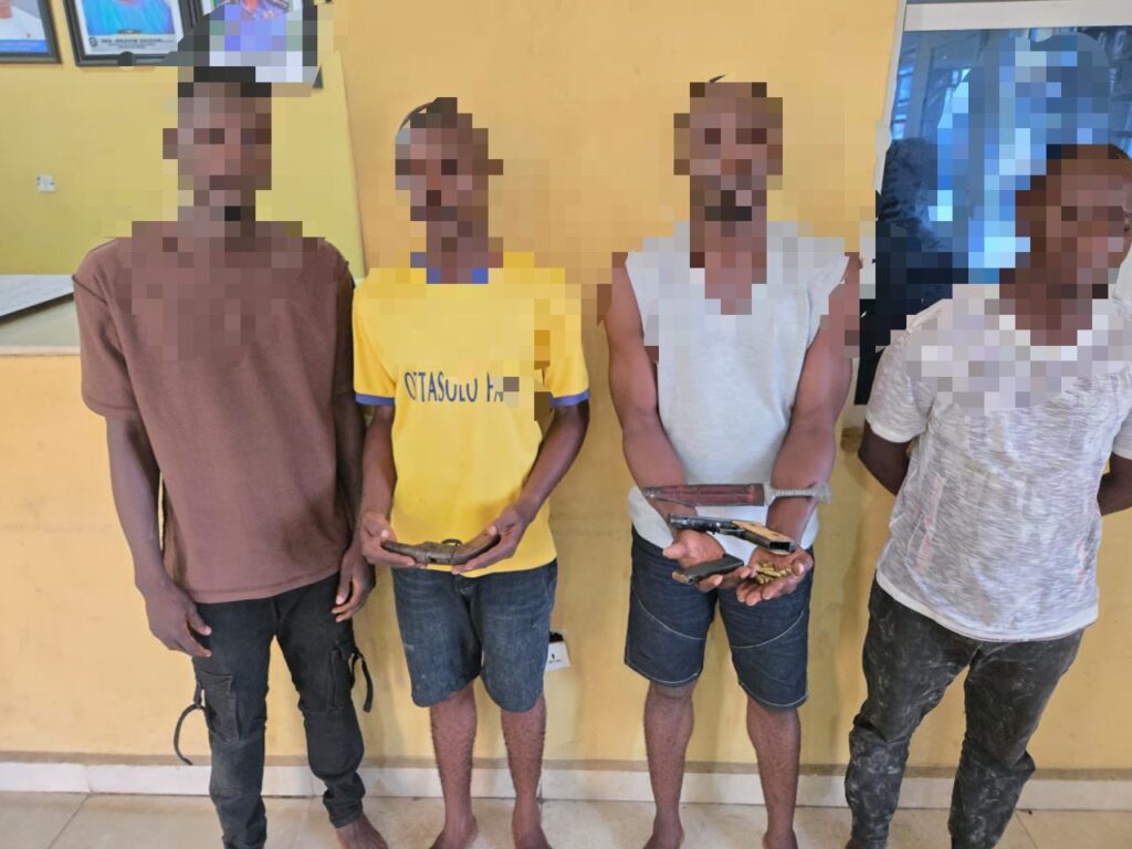 Police Arrest Four Suspected Cultists, Recover Guns in Lagos Midnight Raid