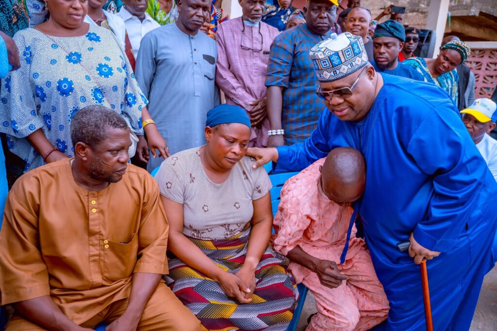 Father in Tears as Adeleke Visits Family of 14-Year-Old Boy Murdered by Thugs