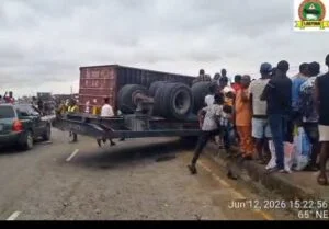 Truck Driver Dies in Lagos Lone Accident