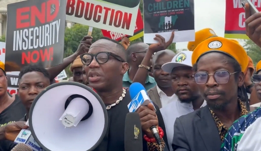 Sowore Leads Protesters to Aso Villa, Demands Tinubu’s Resignation over Insecurity