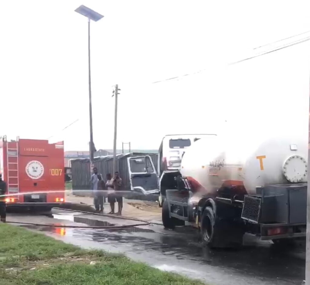 LASTMA, Fire Service Avert Gas Tanker Explosion in Lagos