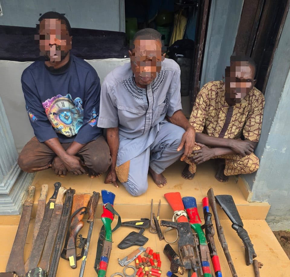 Police Arrest Three Suspected Cultists, Recover Firearms in Lagos