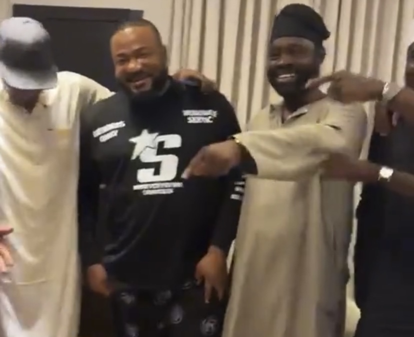 Despite Death of His Bouncer, SamLarry’s Friends Seen In Hospital Celebrating Recovery