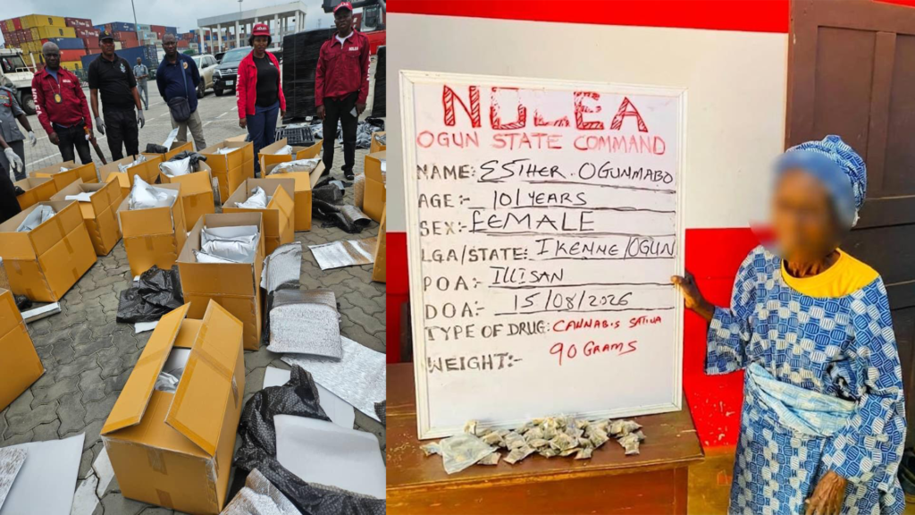 NDLEA Arrests 101-Year-Old Great-Grandmother, Intercepts Cocaine Hidden in Fufu