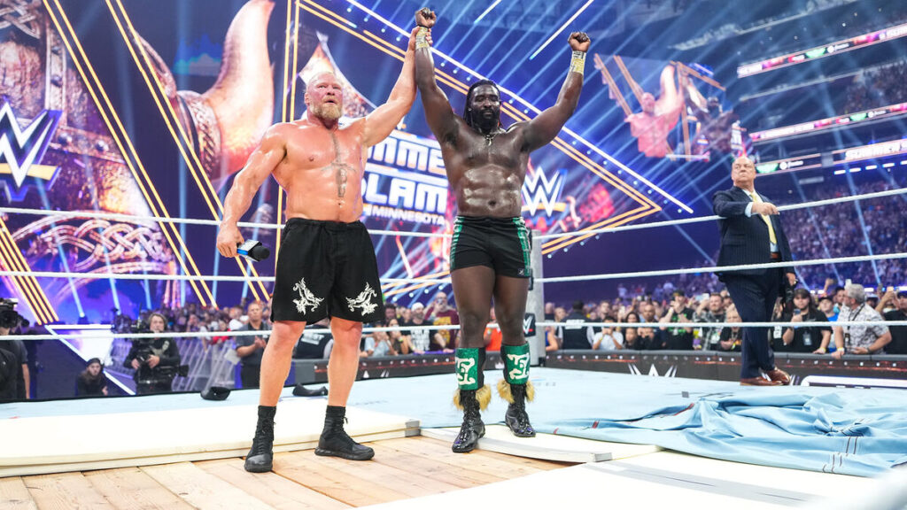 US Mission Hails Lagos-Born Wrestler, Obafemi, Over Victory against WWE Icon, Lesnar