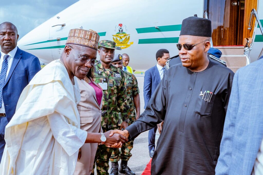 Shettima Returns to Abuja After AU Summit in Angola