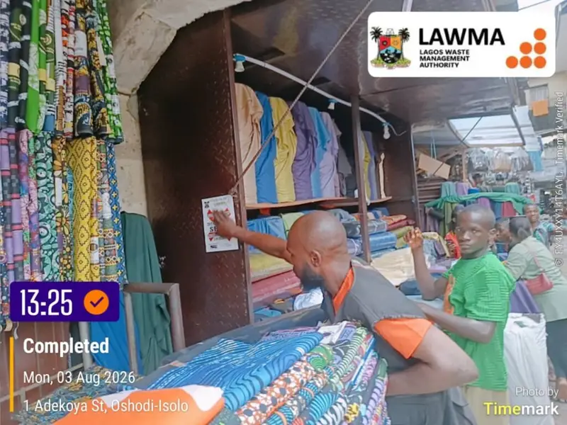 LAWMA Serves Seal Notices to Oshodi Market Over Sanitation Breaches