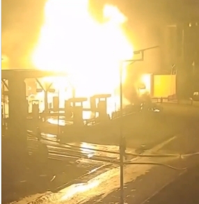 Panic as Fire Guts Fuel Station in Abuja