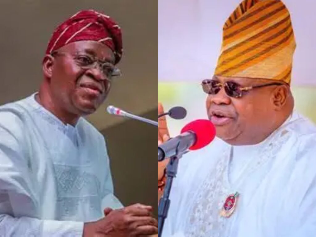 Oyetola Suffering from Pain of Defeat; Adeleke Fires Back at Predecessor, APC
