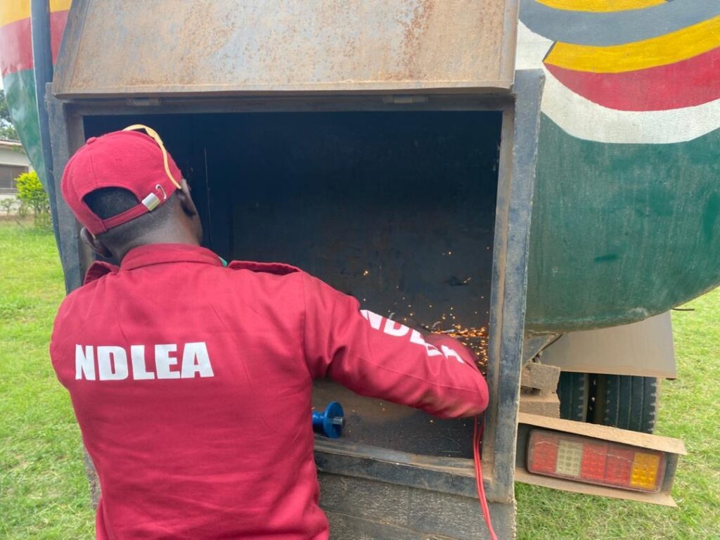 NDLEA Intercepts Fuel Tanker With 2.1 Tonnes of Cannabis